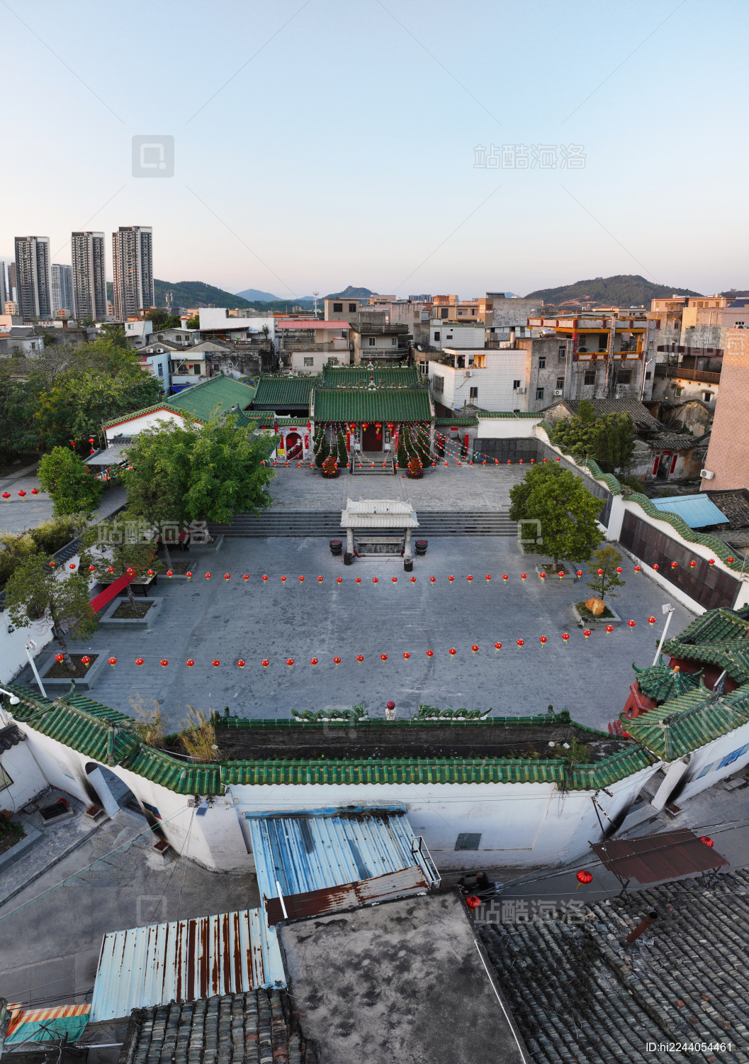 广东省惠州市惠阳区淡水老城淡水祖庙航拍