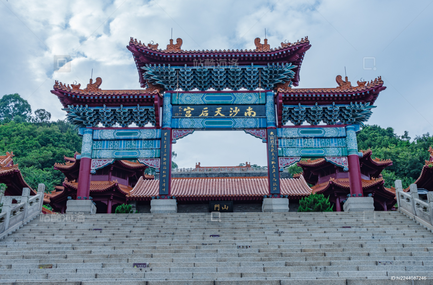 广州南沙天后宫中式传统牌坊牌楼建筑