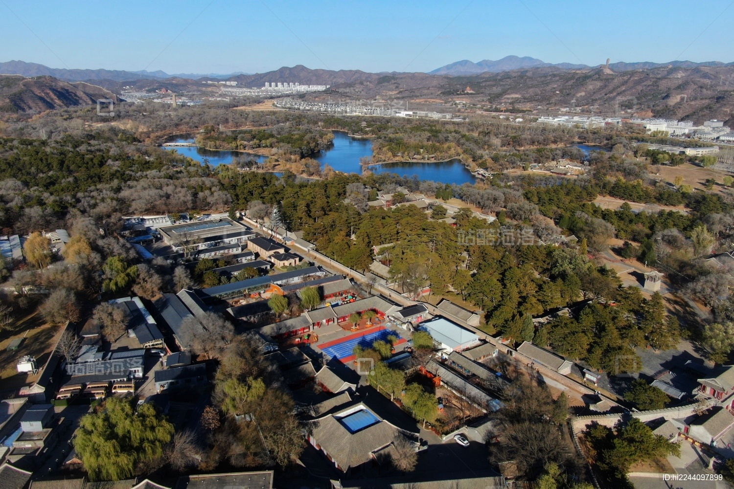 承德避暑山庄全景航拍