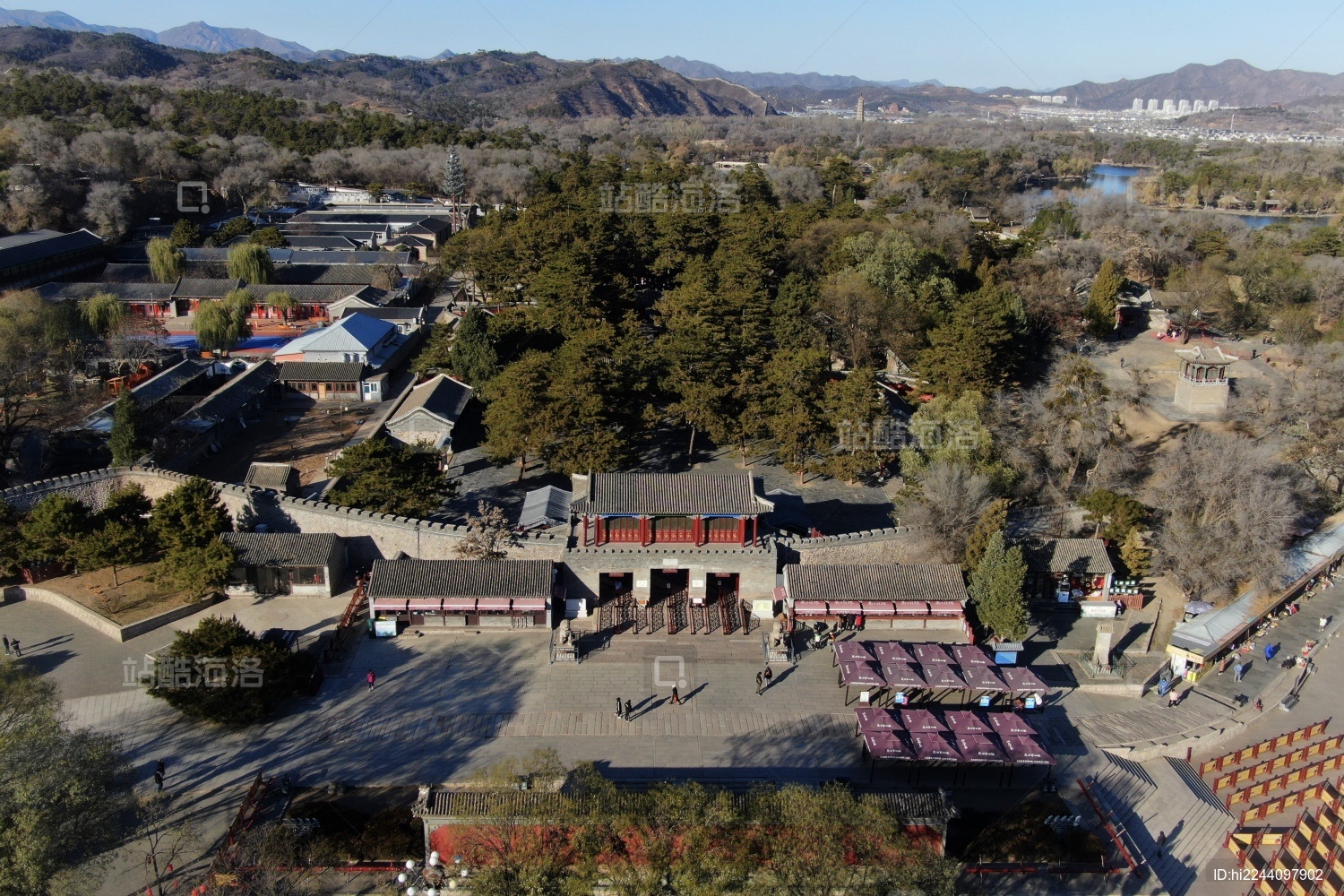 承德避暑山庄全景航拍