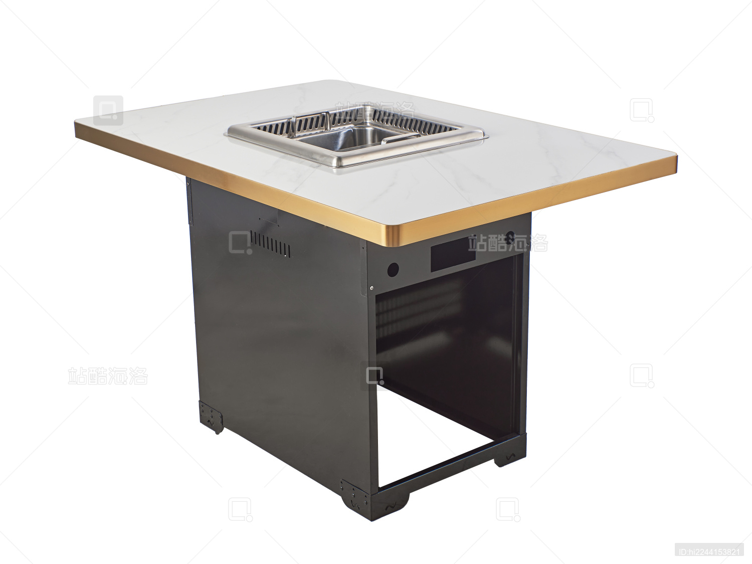 火锅桌展示白底