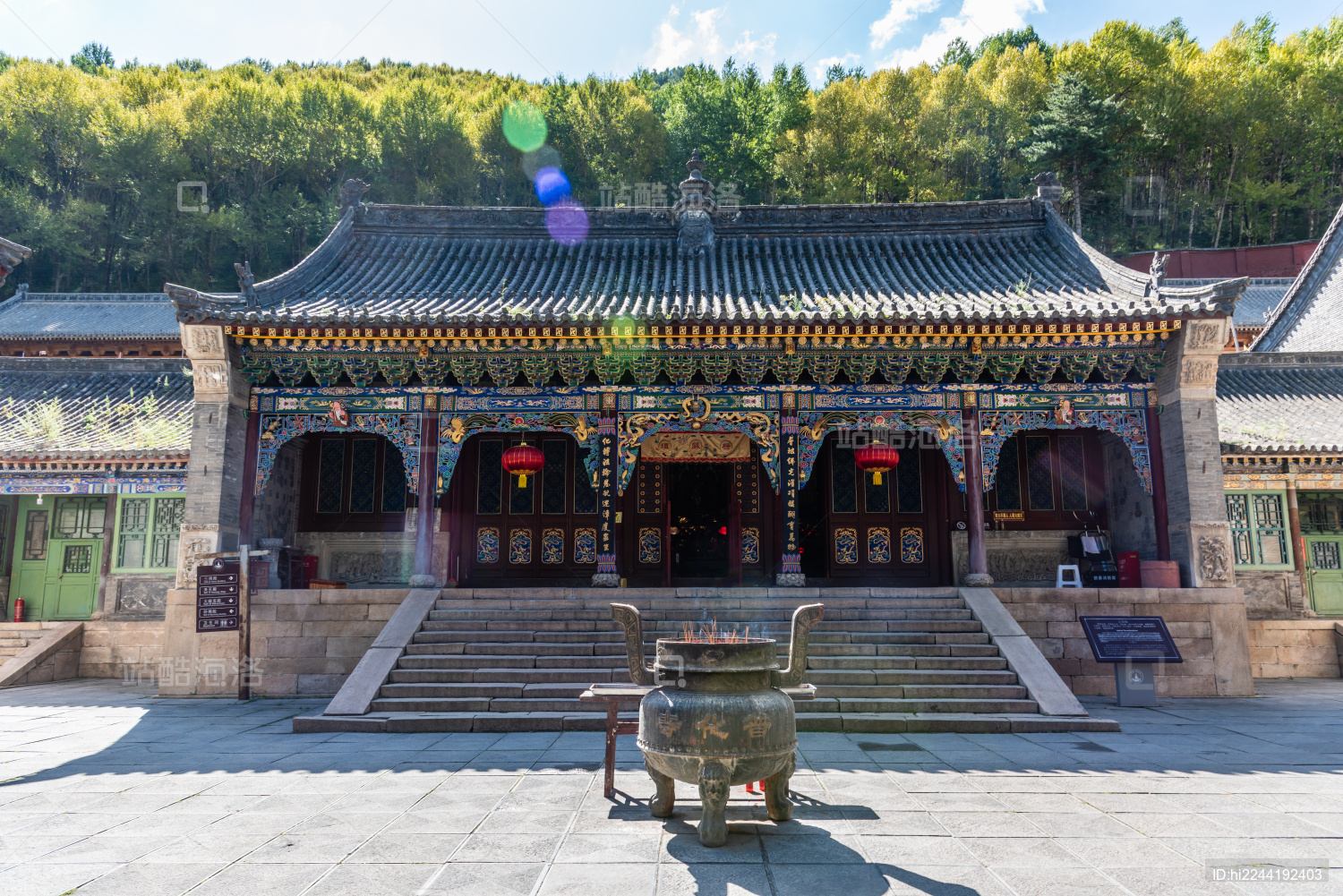 中国山西忻州五台山普化寺古建筑
