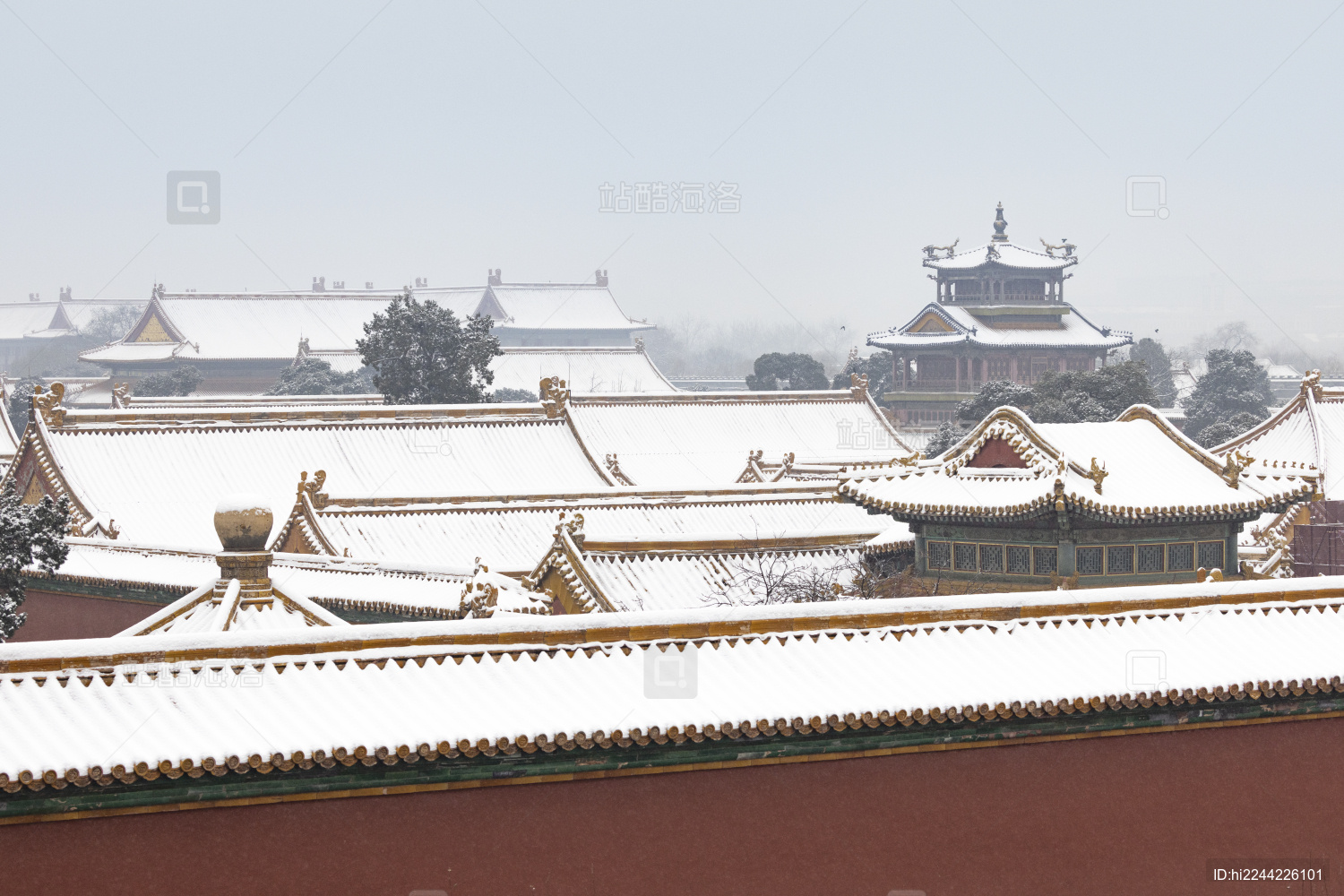 北京故宫冬季雪景