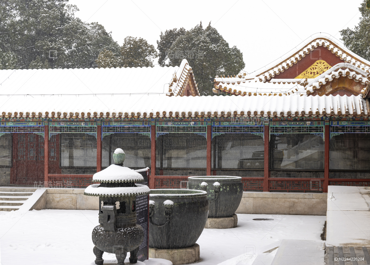 北京故宫冬季雪景