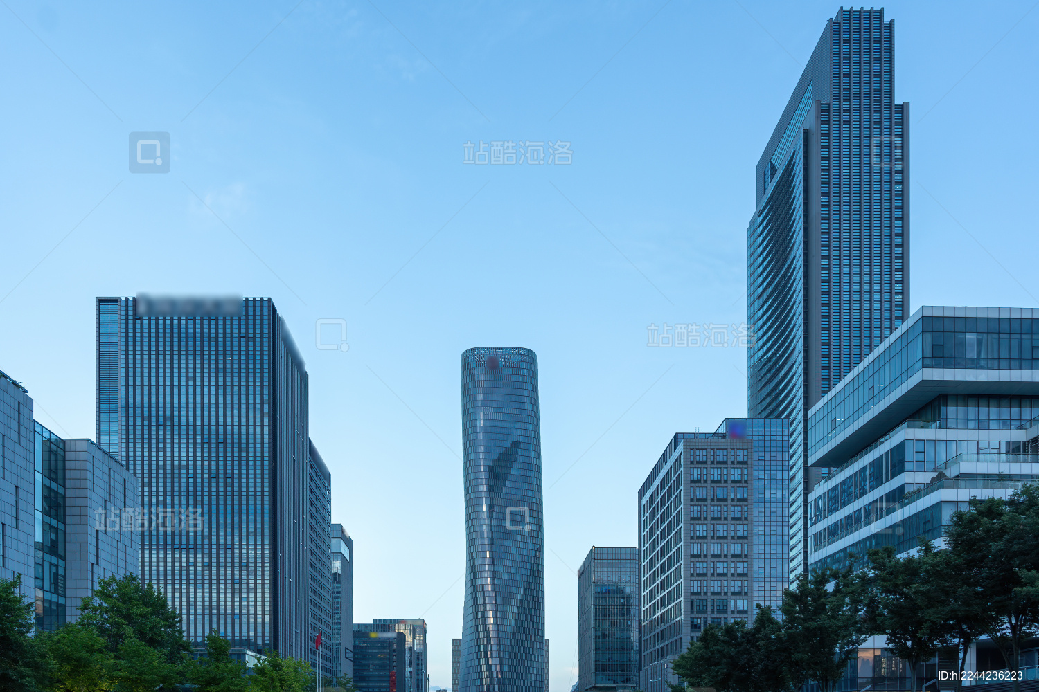 宁波金融中心办公楼特写