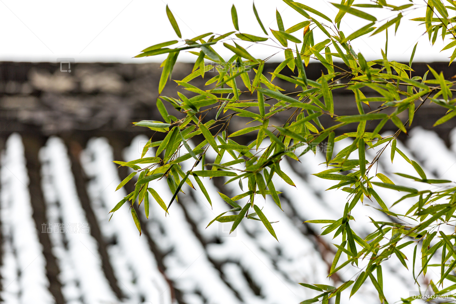 江苏无锡市锡惠公园惠山古镇古建筑雪景风光