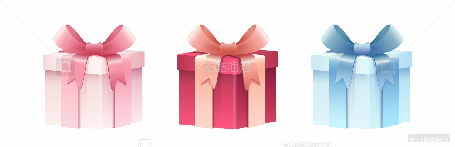 卡通蝴蝶结礼盒