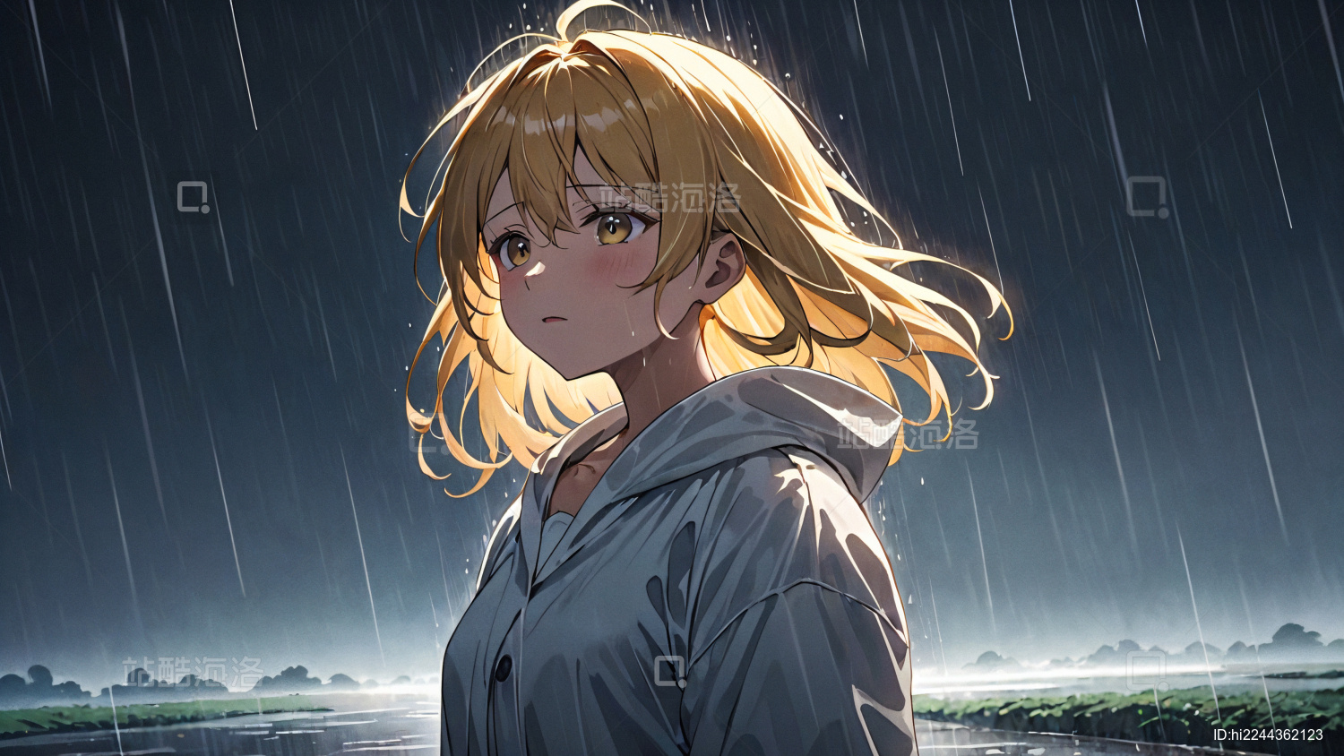 雨中少女