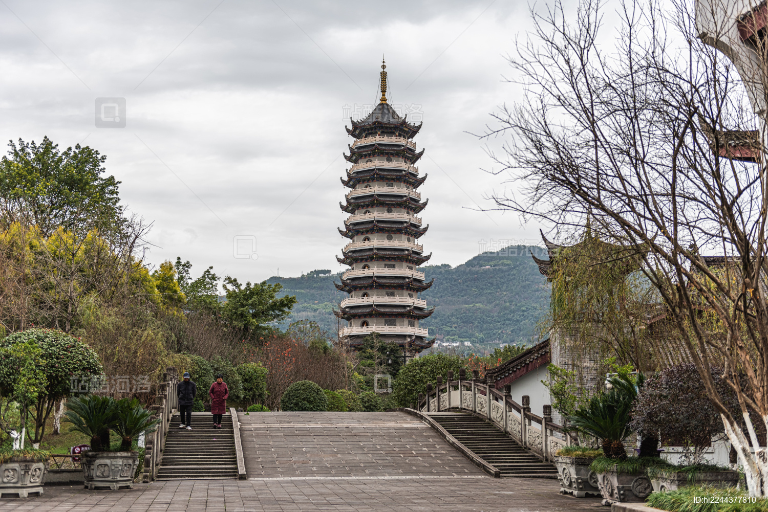 开州举子园文峰塔建筑风光