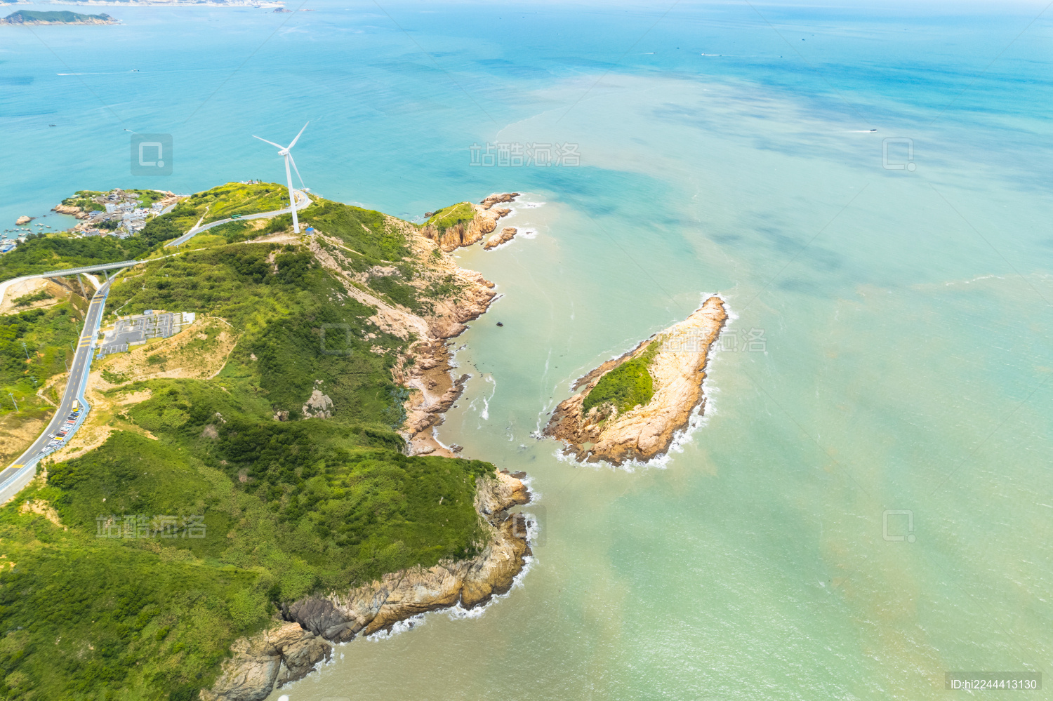 福建宁德霞浦东海一号沿海公路自然风景航拍