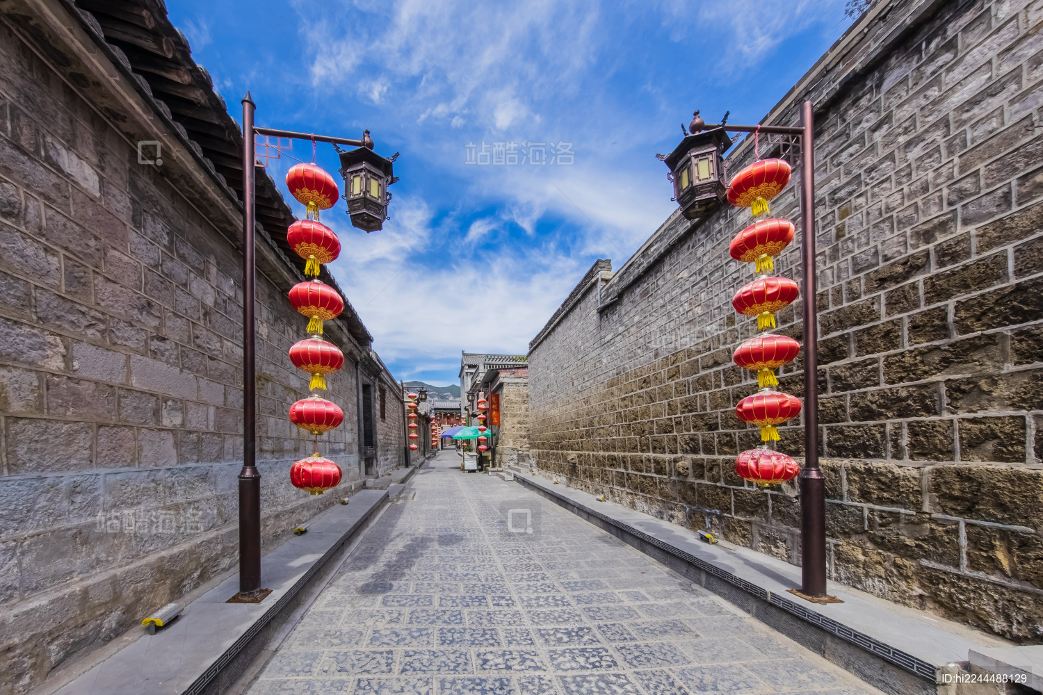 中国山西省阳泉市娘子关景区商业街园林建筑