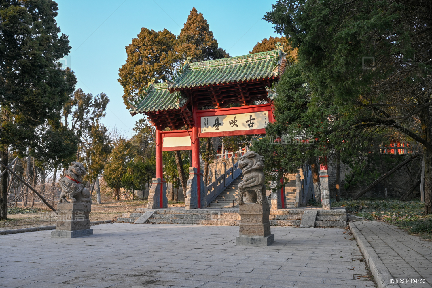 中国开封禹王台公园古吹台景区建筑