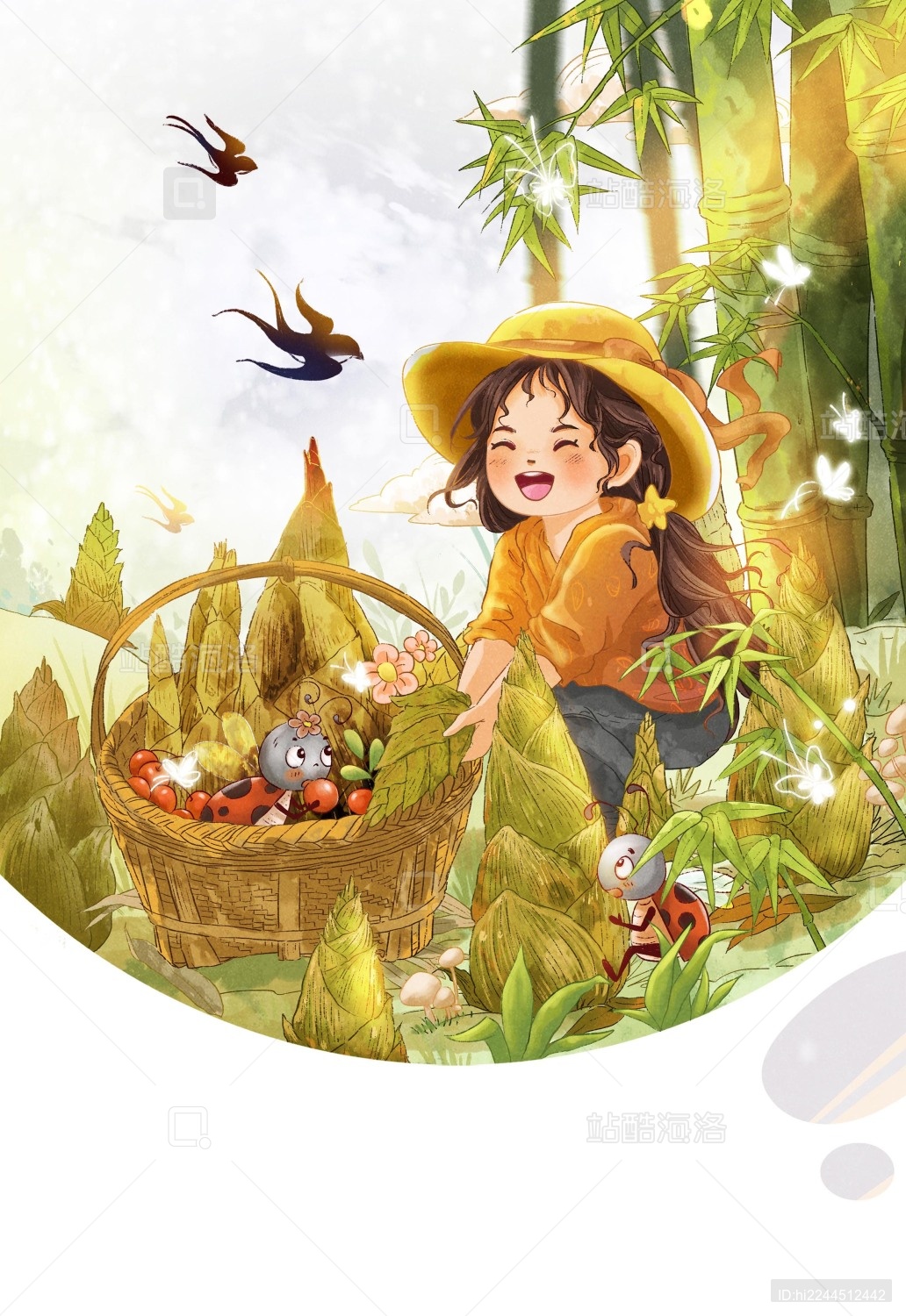 二十四节气插画惊蛰