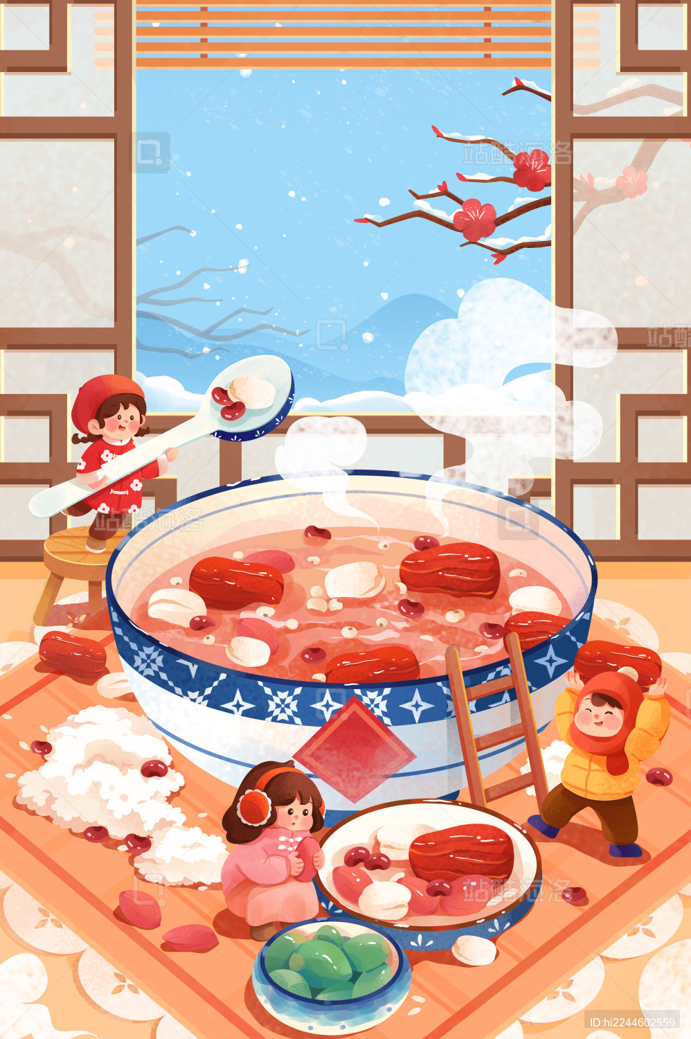 腊八节-插画