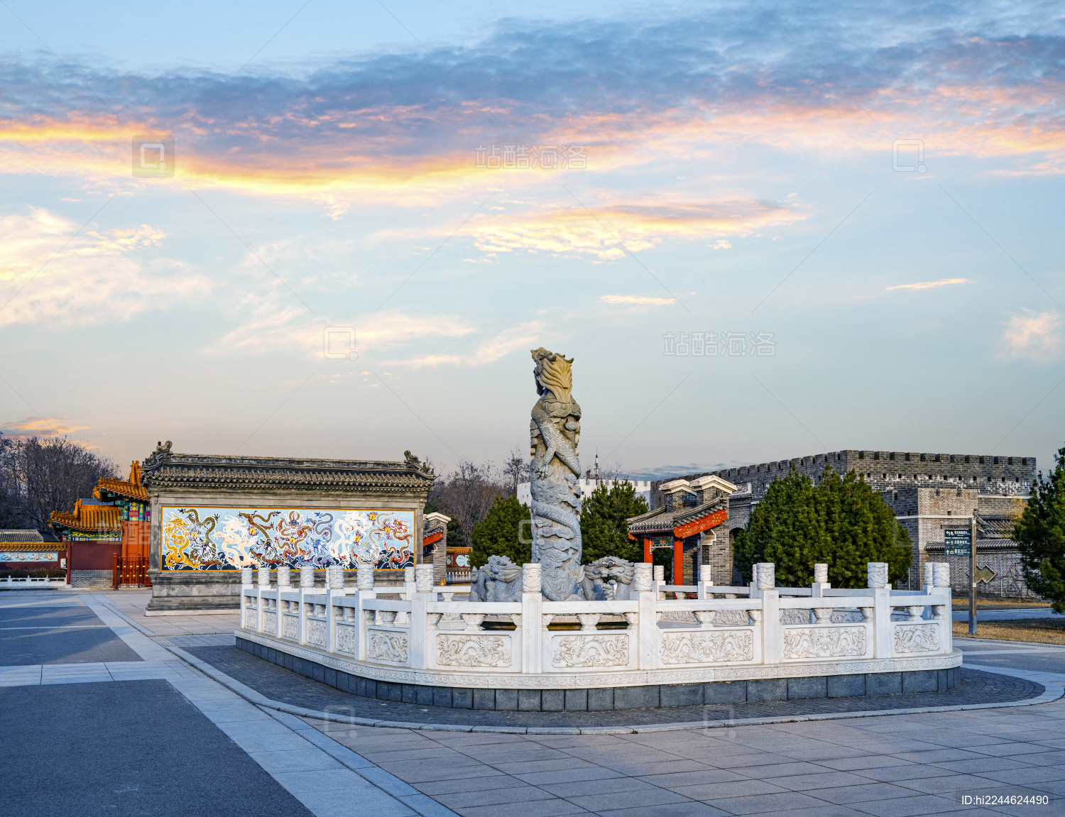 河北秦皇岛山海关老龙头龙园照壁