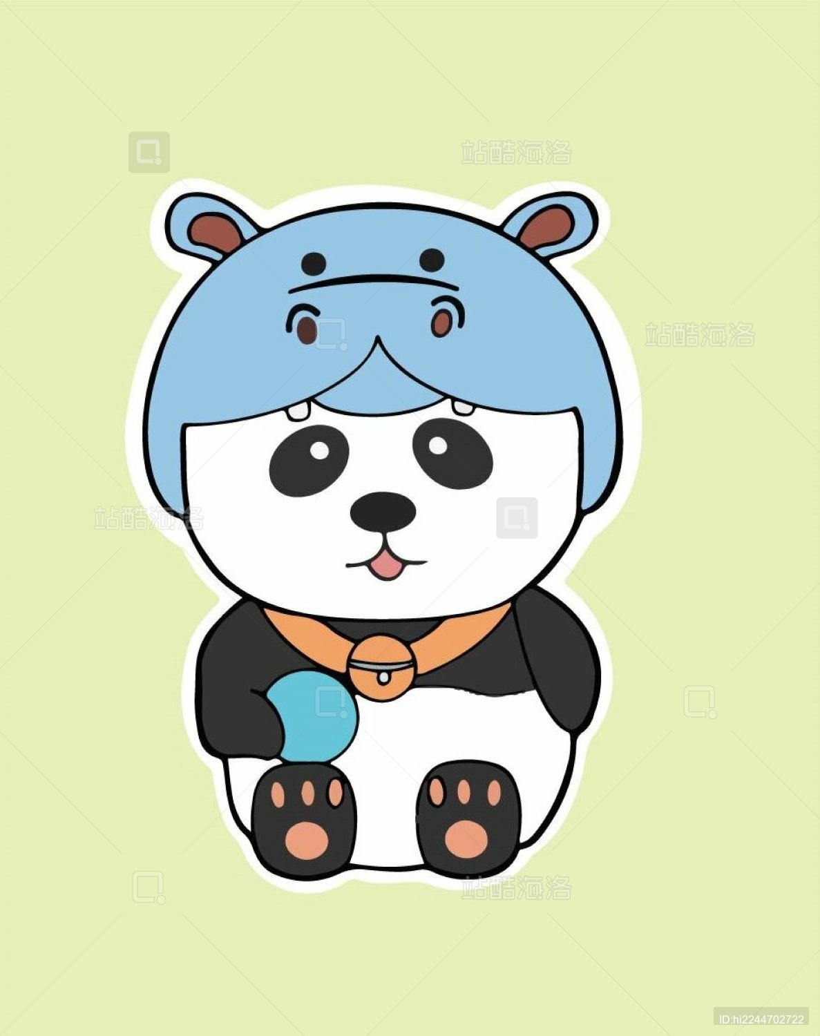 原创动物贴纸插画挂饰系列