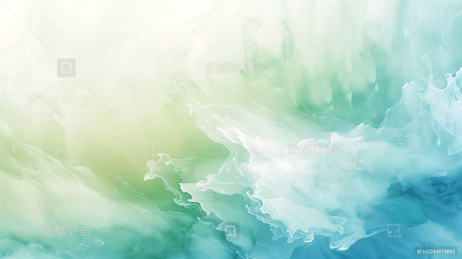 绿色海浪抽象背景图