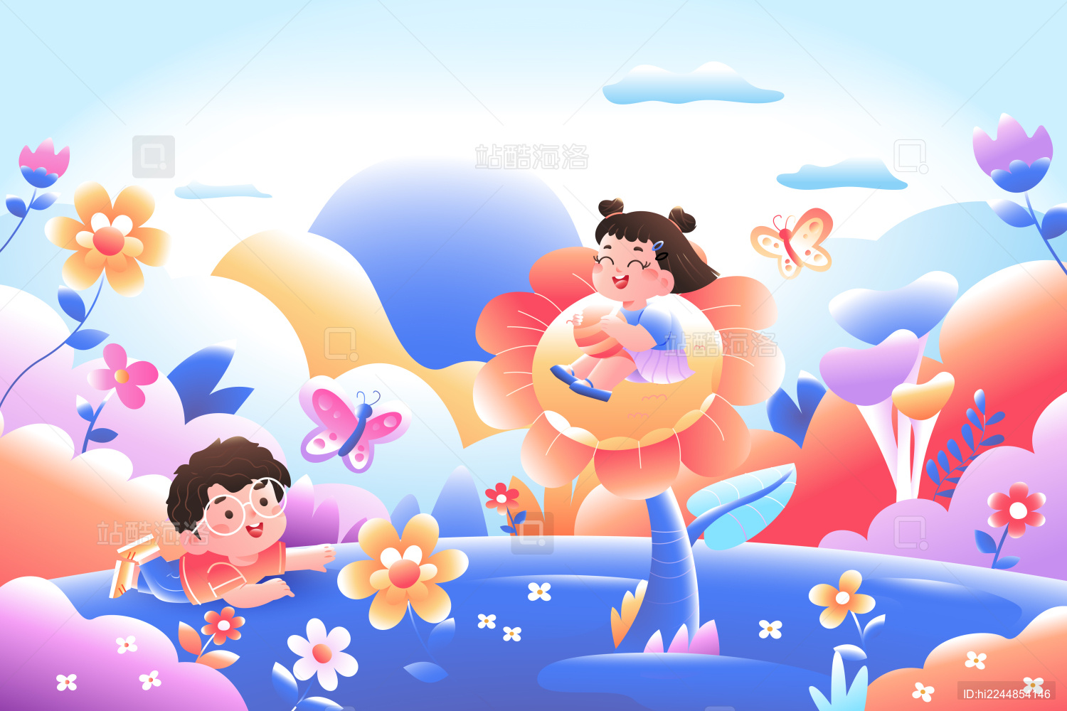 儿童节矢量插画