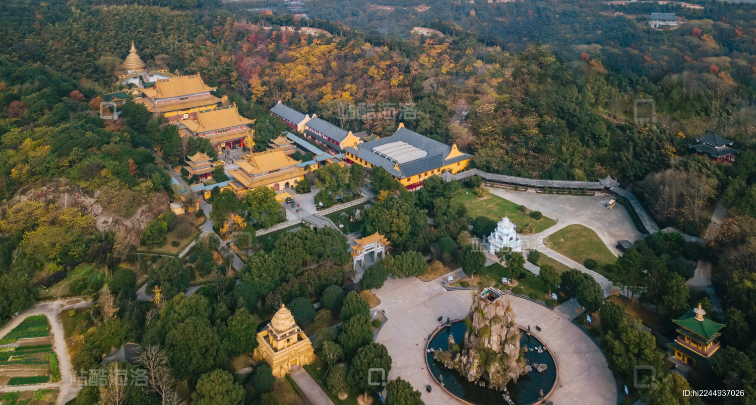 航拍杭州萧山东方文化园