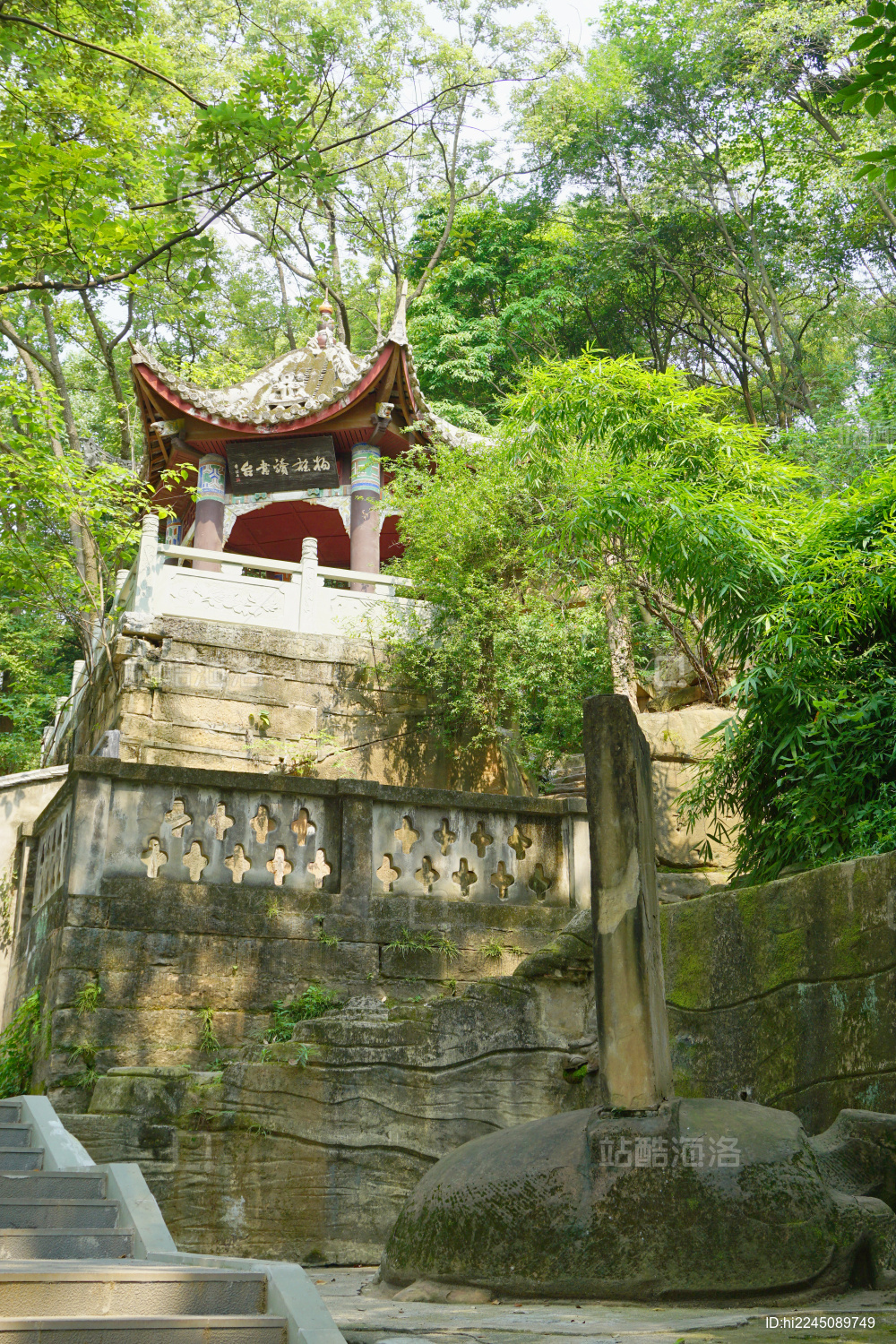 绵阳西蜀子云亭景区历史遗迹西汉扬雄读书台