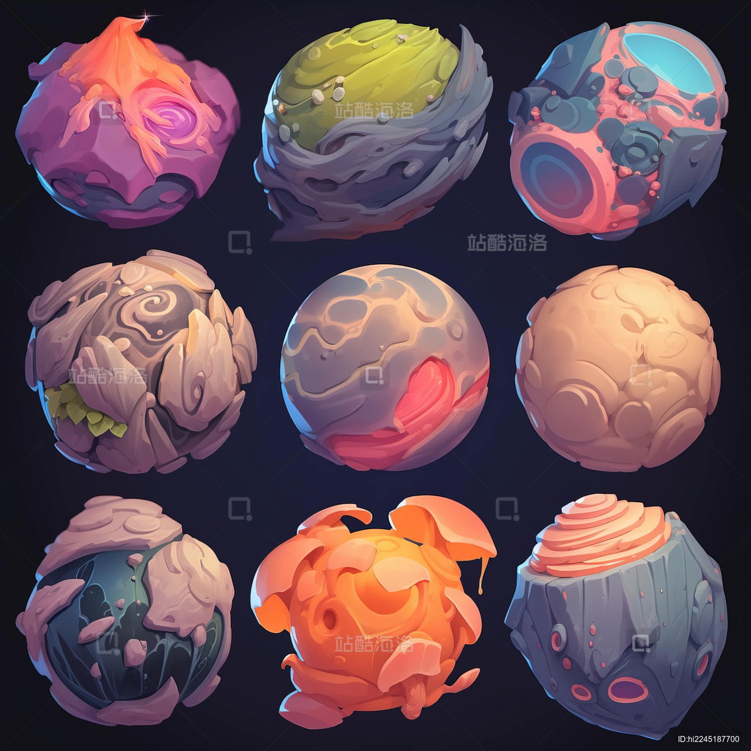 手机游戏图标元素