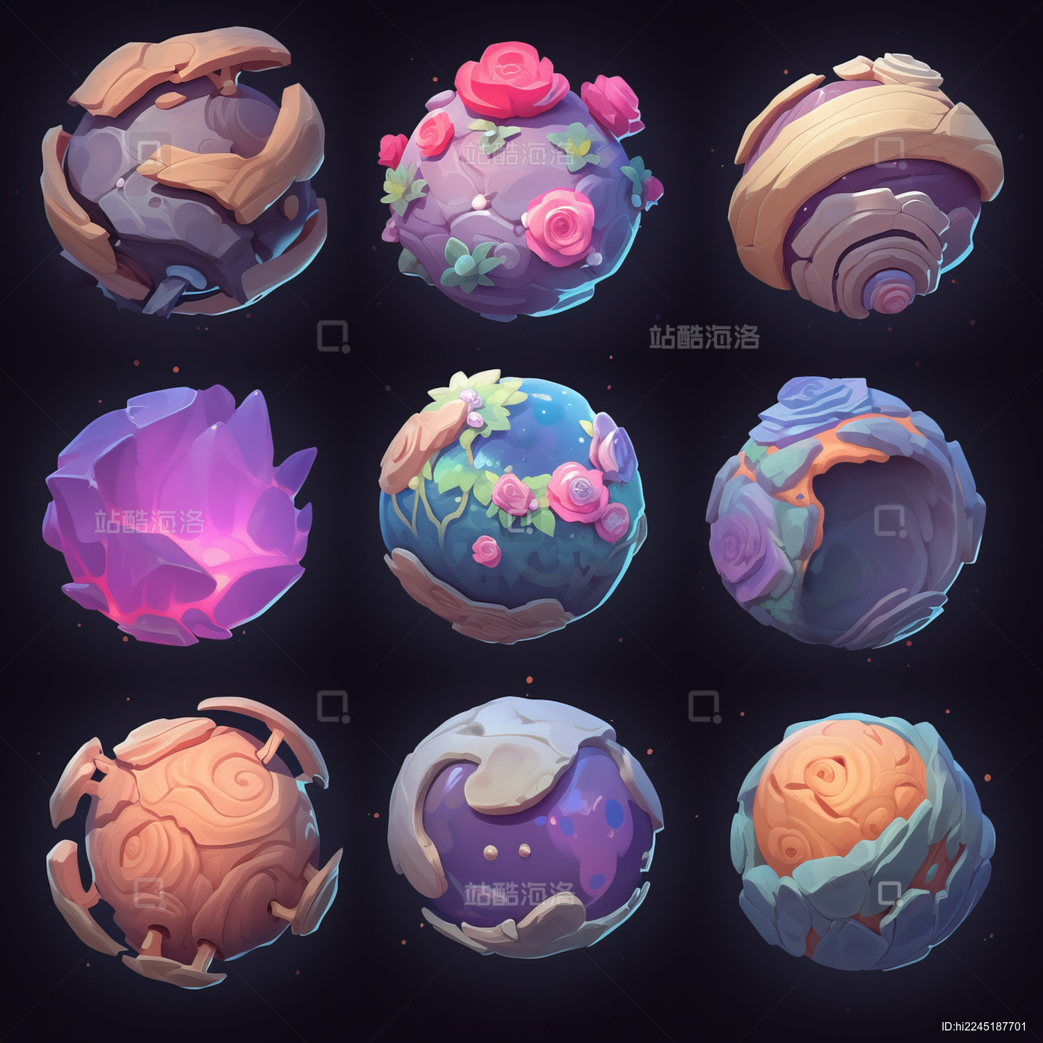 手机游戏图标元素