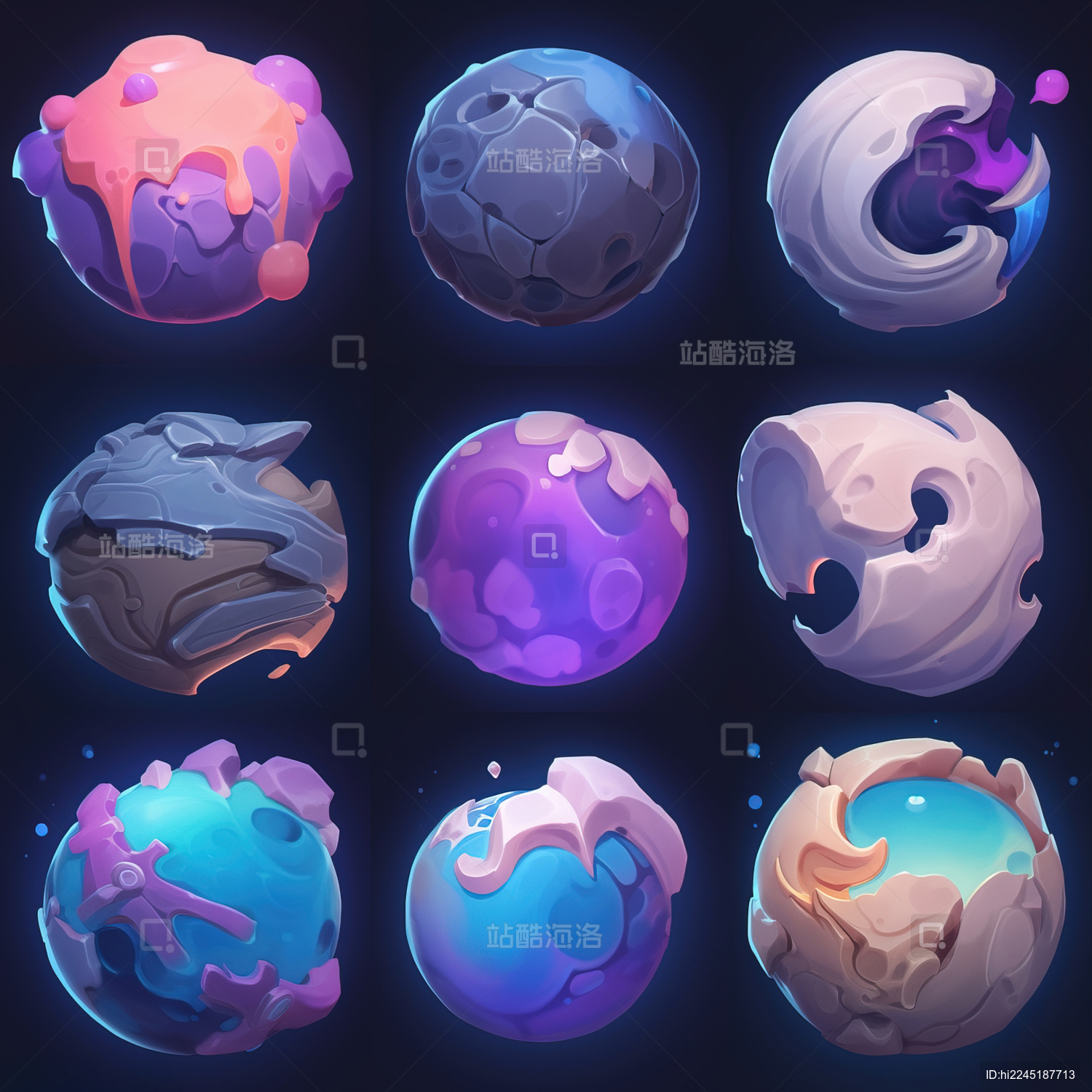 手机游戏图标元素