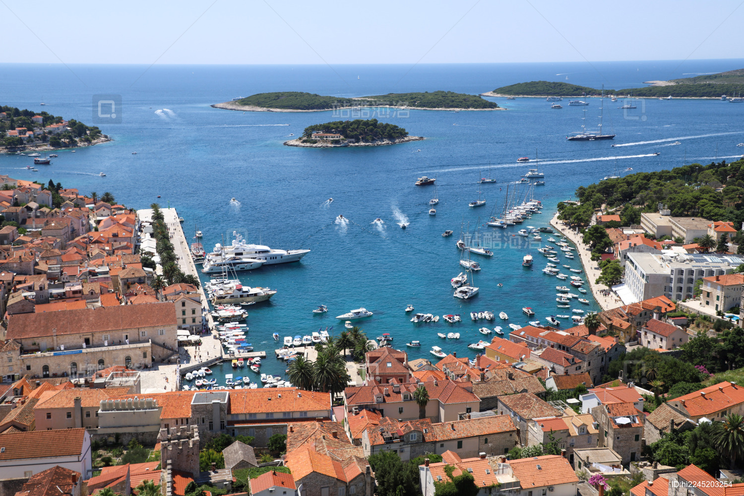 欧洲克罗地亚赫瓦尔岛屿