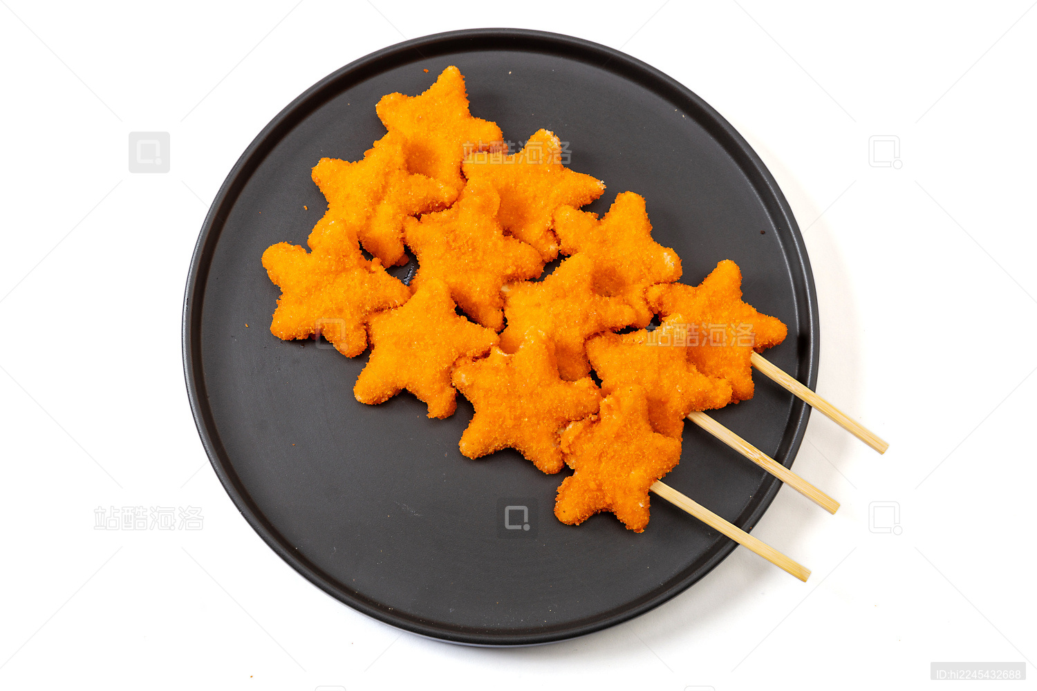 炸五星鸡块串幸运星鸡块串
