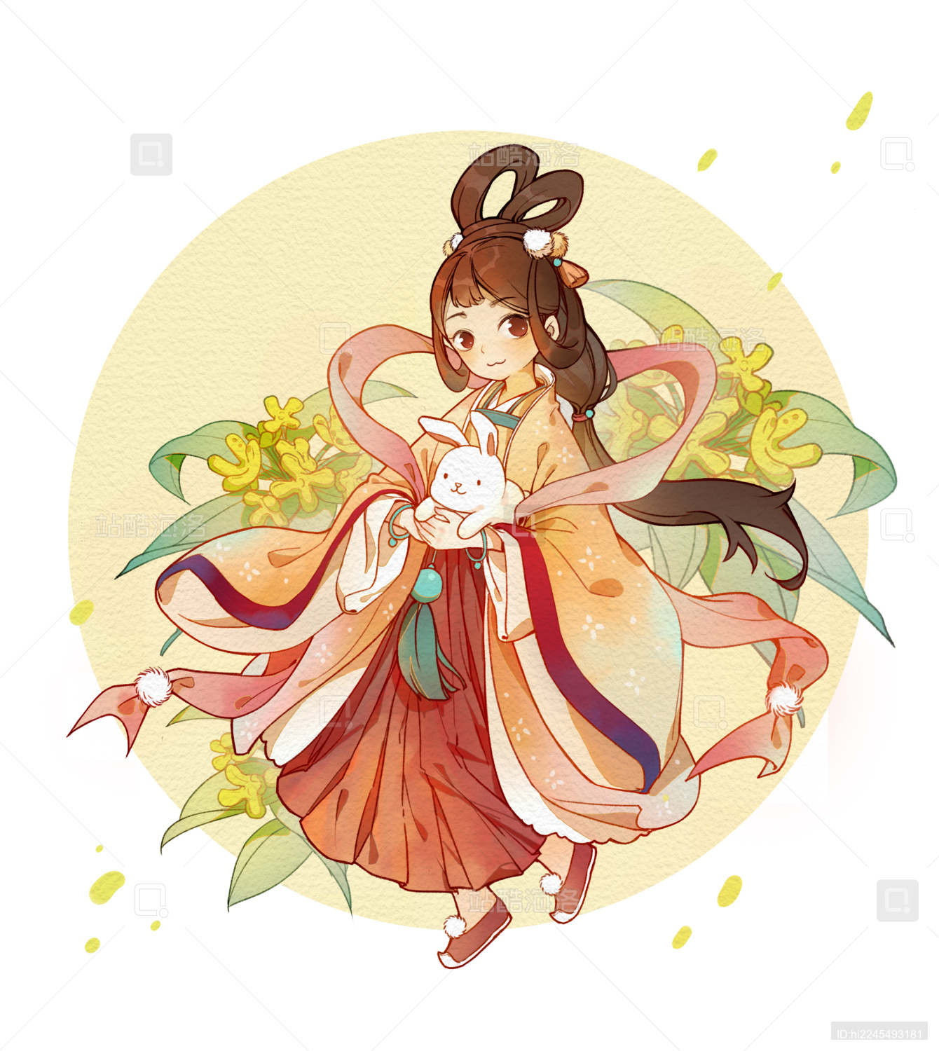 中秋嫦娥可爱人物