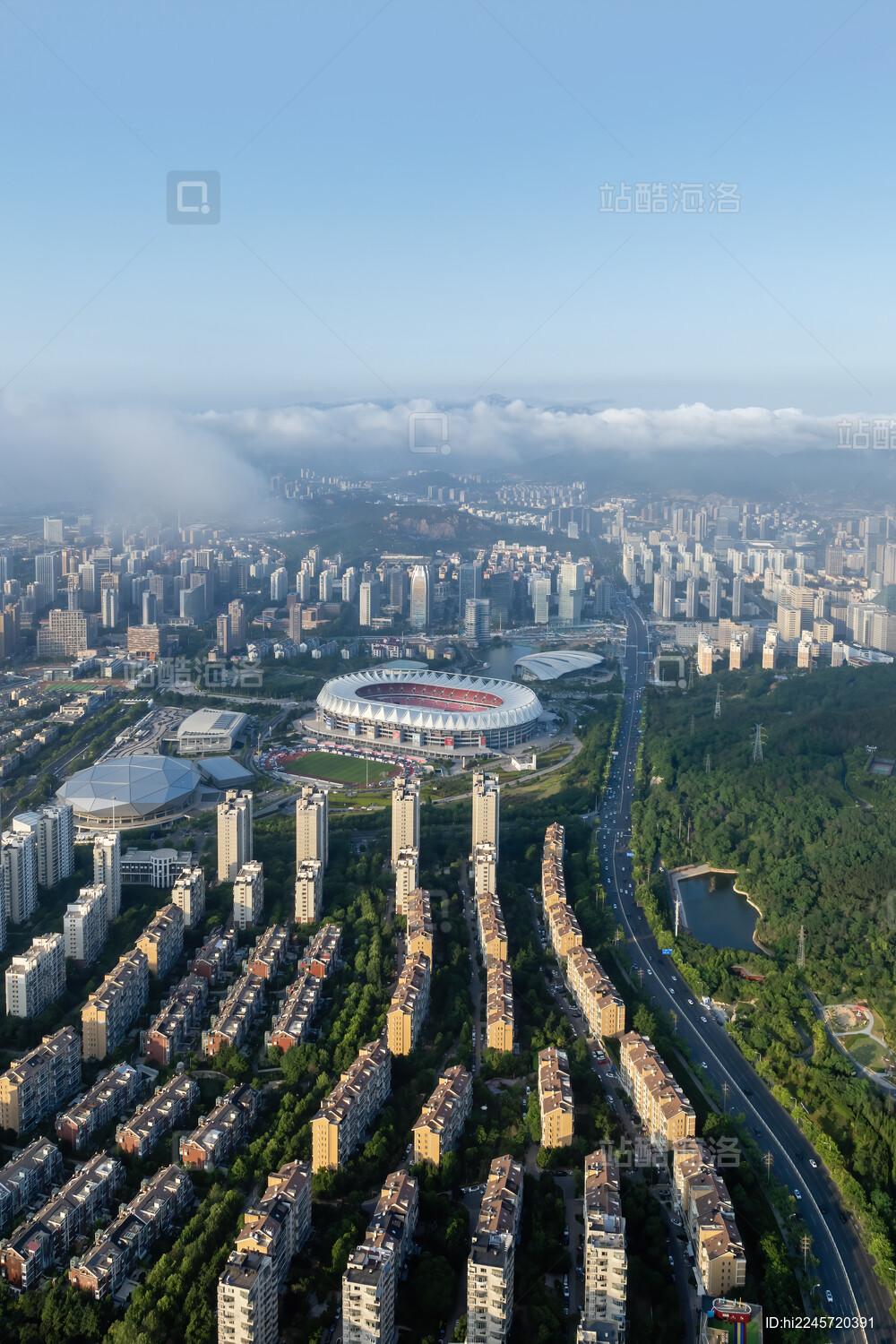 青岛国信体育中心航拍