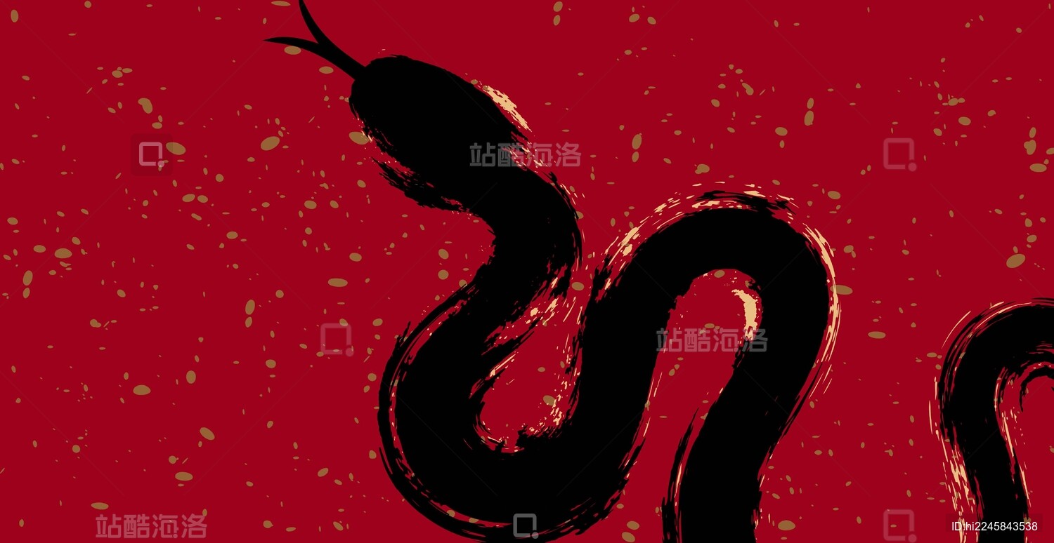 蛇抽象艺术设计