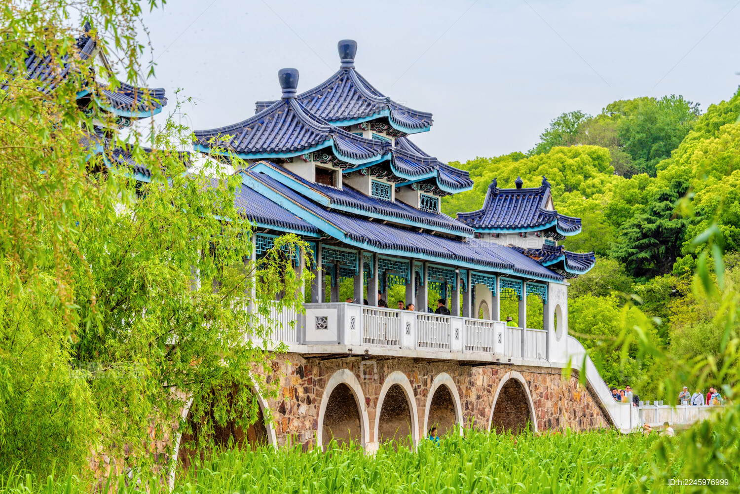 中国江苏无锡太湖鼋头渚太湖仙岛会仙桥