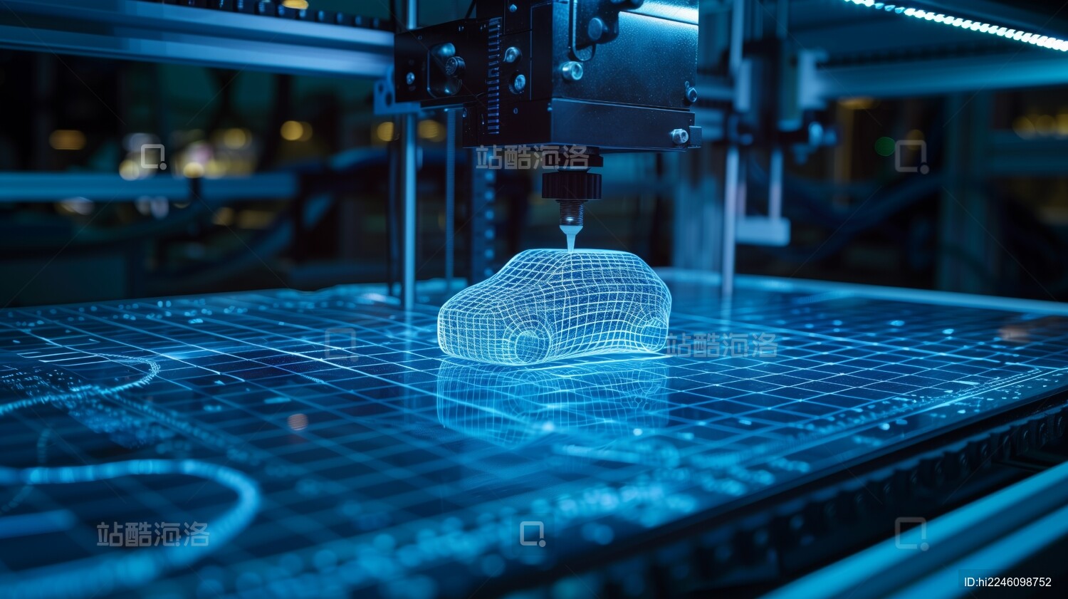 3D打印技术科技感背景