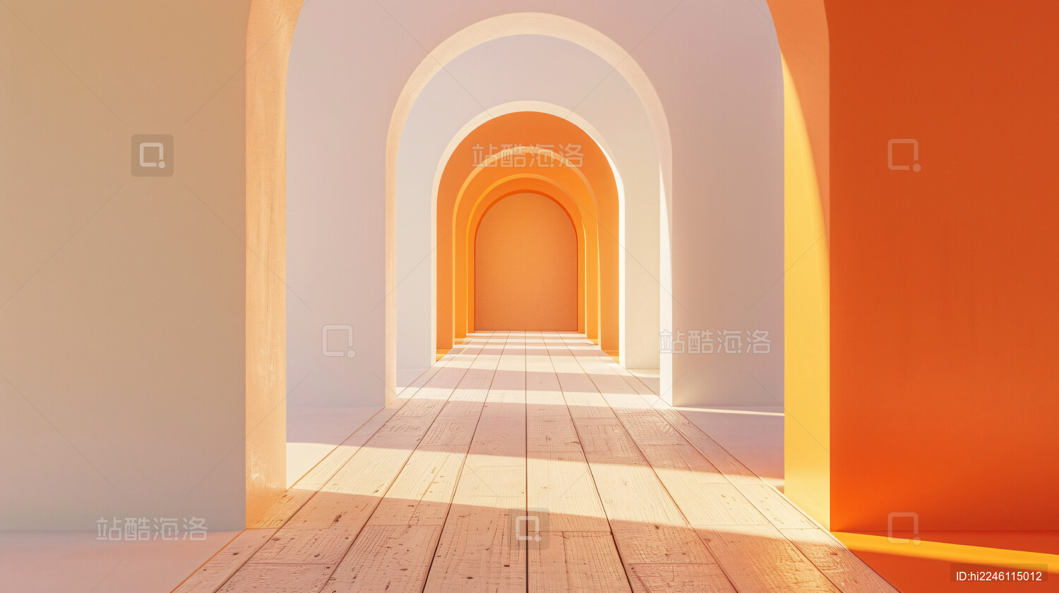 科技感现代城市建筑内部空间