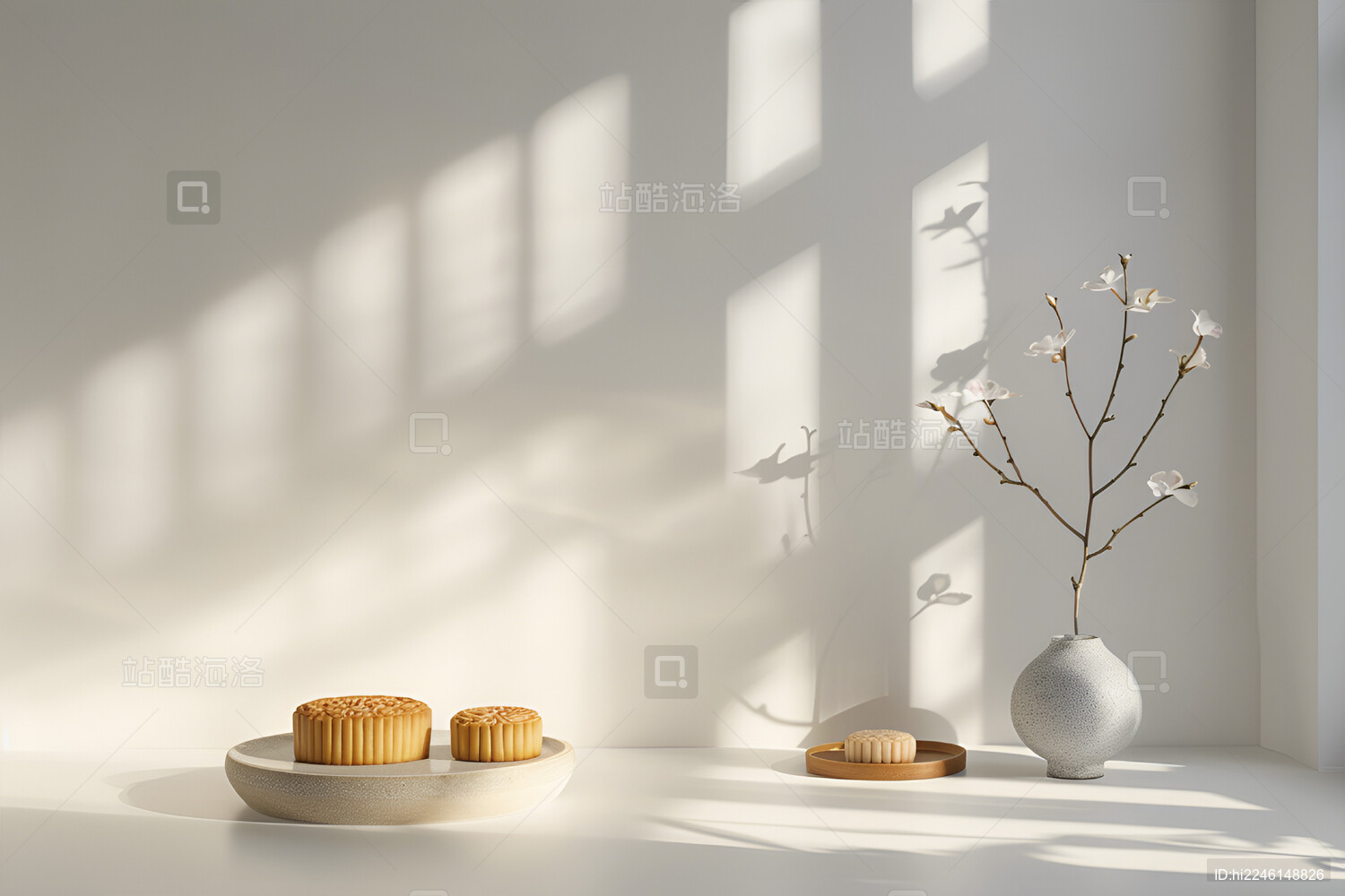 中国风中秋节室内场景设计