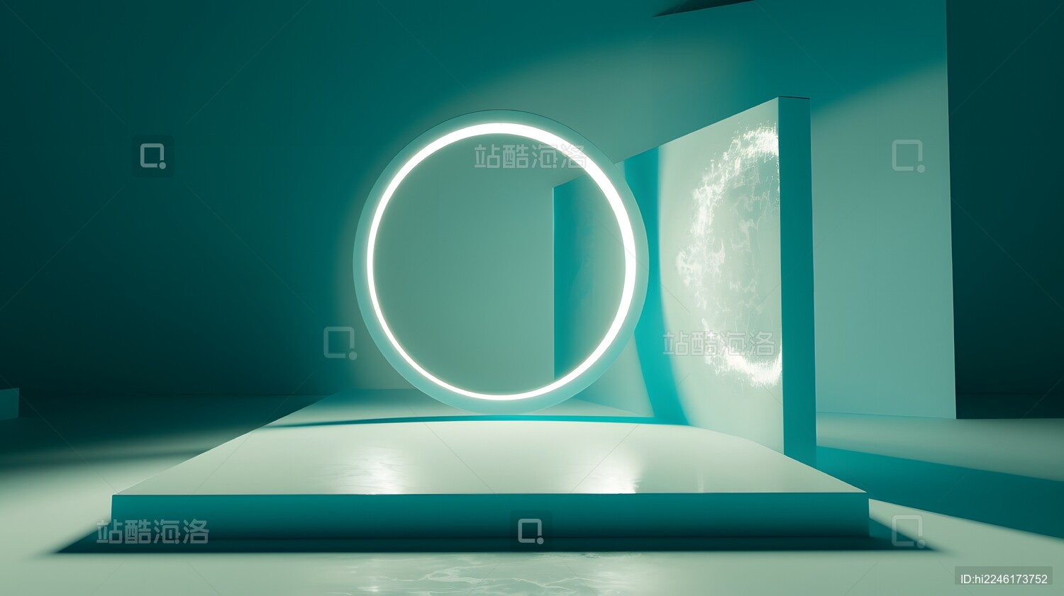 3D未来简约抽象背景