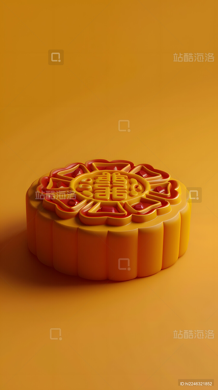 中秋节月饼美食食物卡通插画