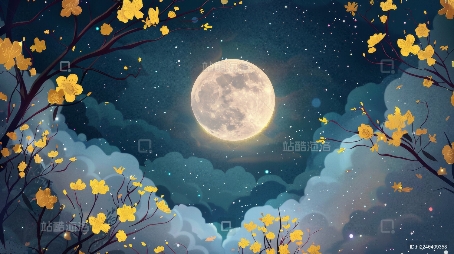 中秋节传统文化节日插图