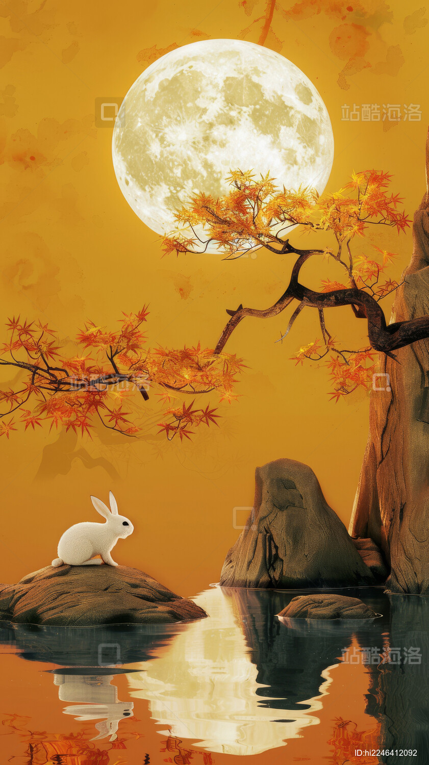 中秋节传统文化节日插图