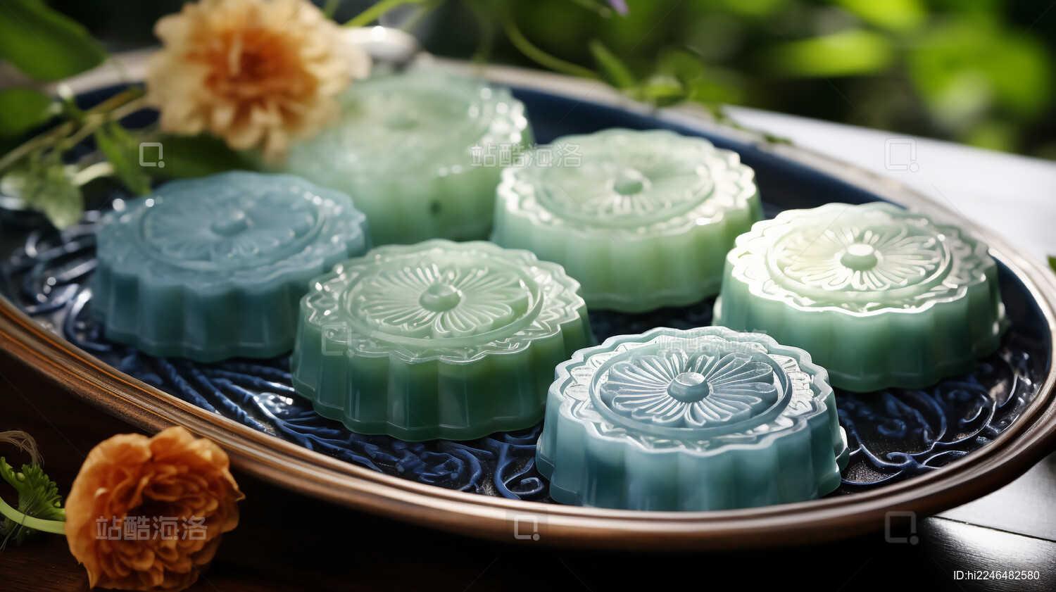 中秋嫦娥玉兔主题插画背景