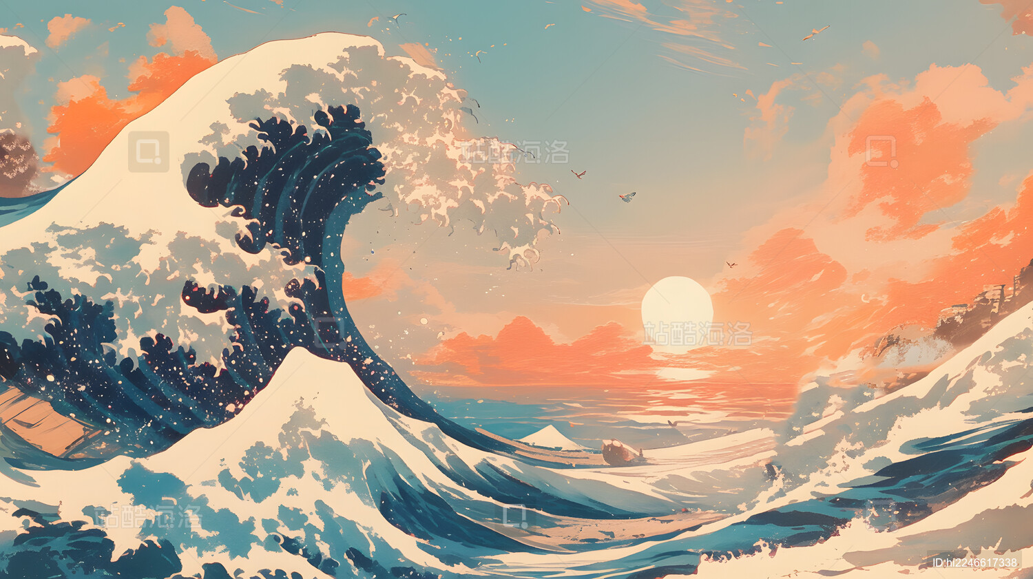 日式复古漫画插画