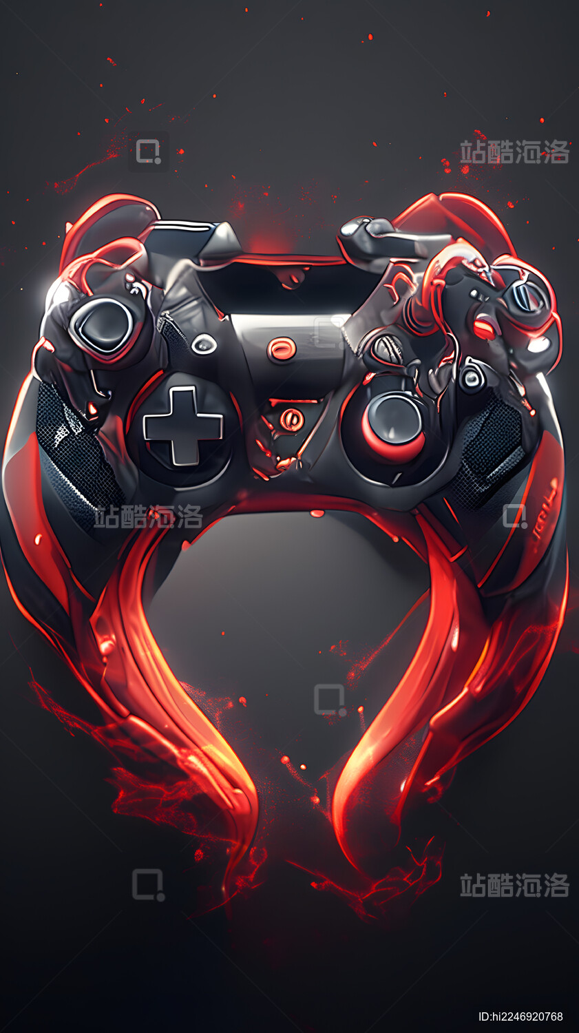 日漫卡通游戏机插画