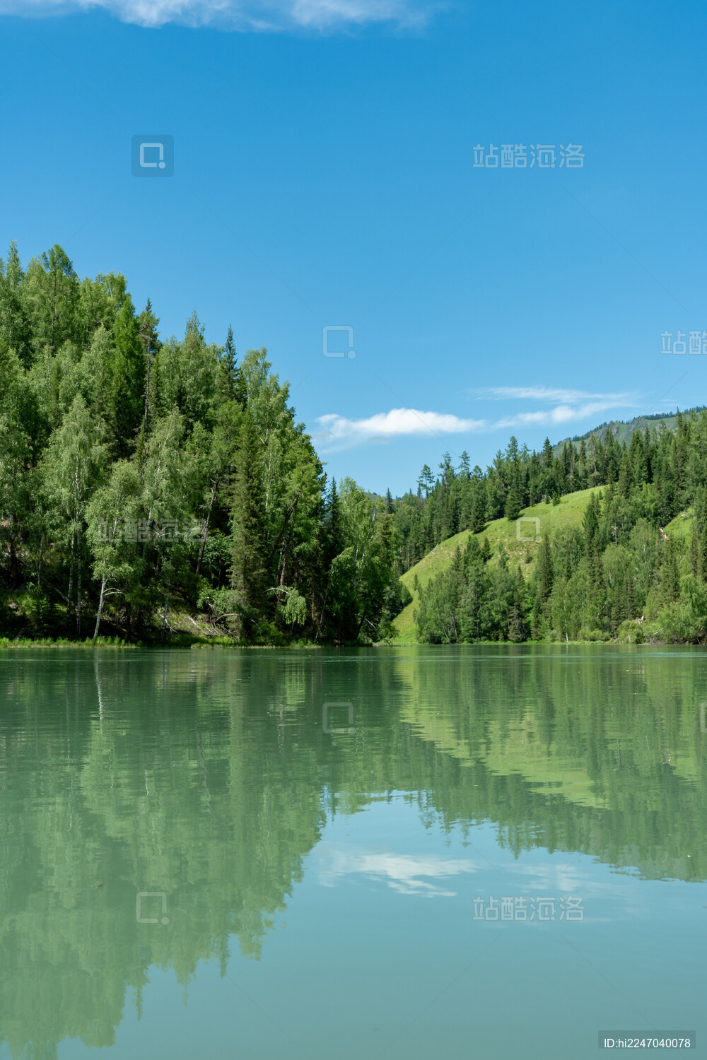 亚洲中国新疆喀纳斯景区风光
