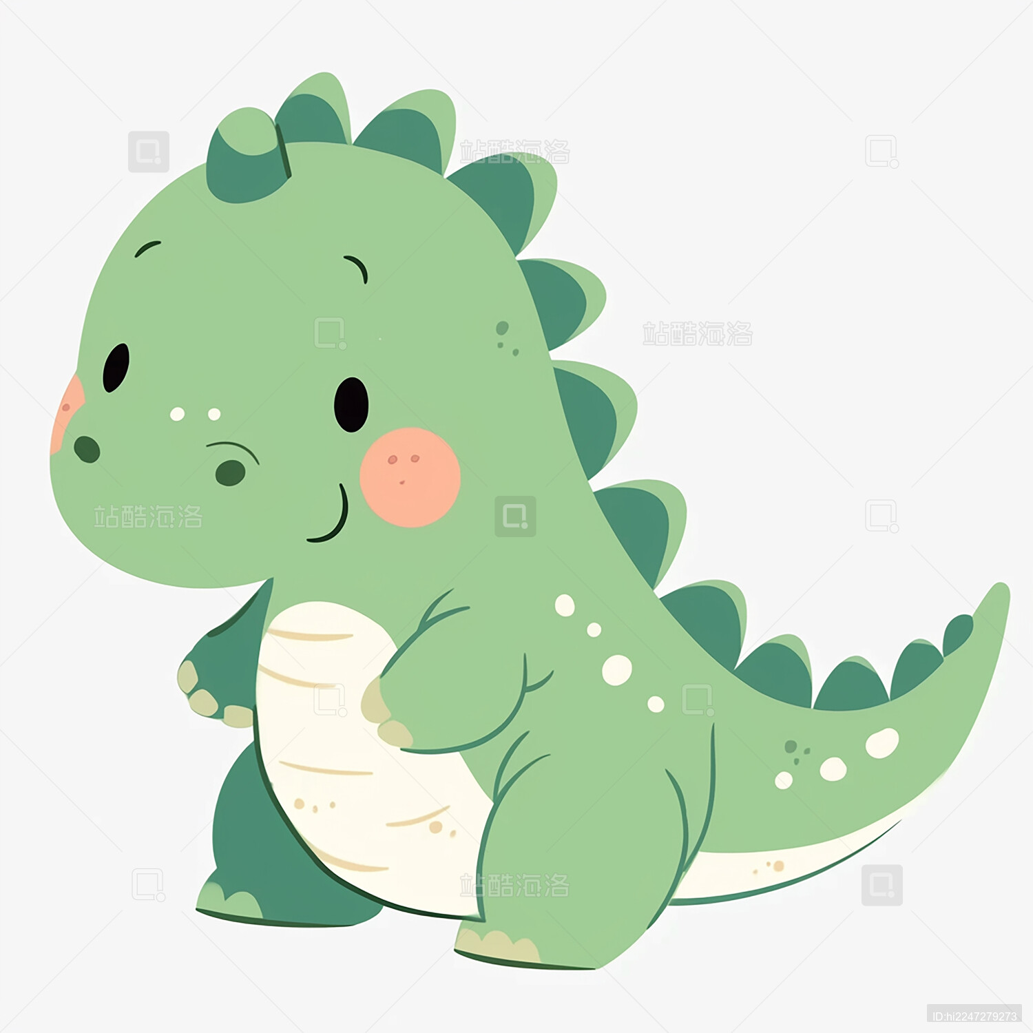 卡通小恐龙 _站酷海洛_正版图片_视频_字体_音乐素材交易平台_站酷旗