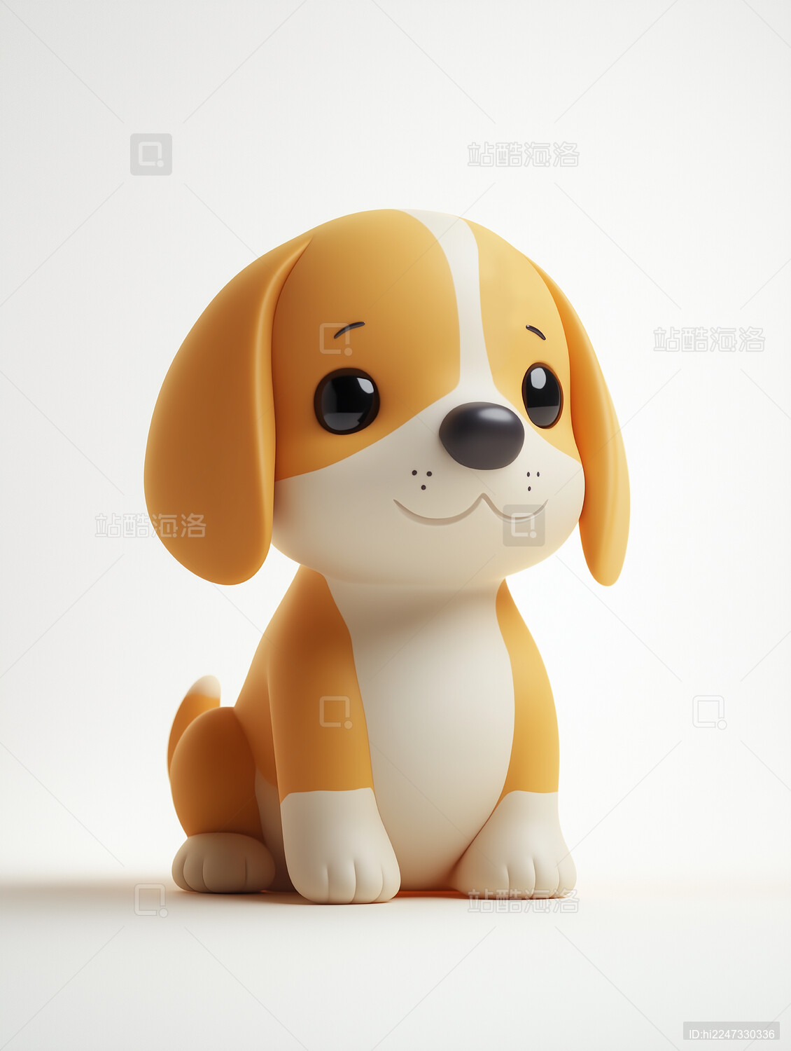 可爱卡通狗