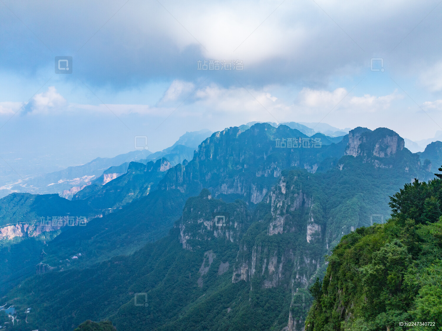 山西晋城陵川县太行山王莽岭航拍