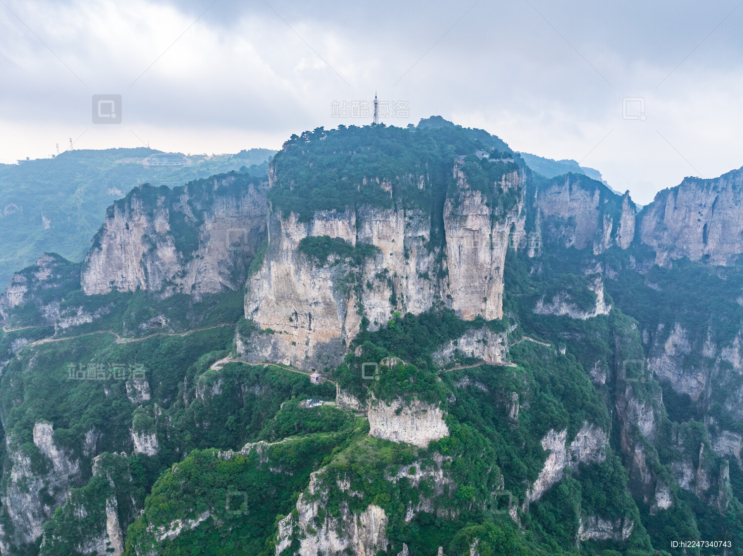 山西晋城陵川县太行山王莽岭航拍