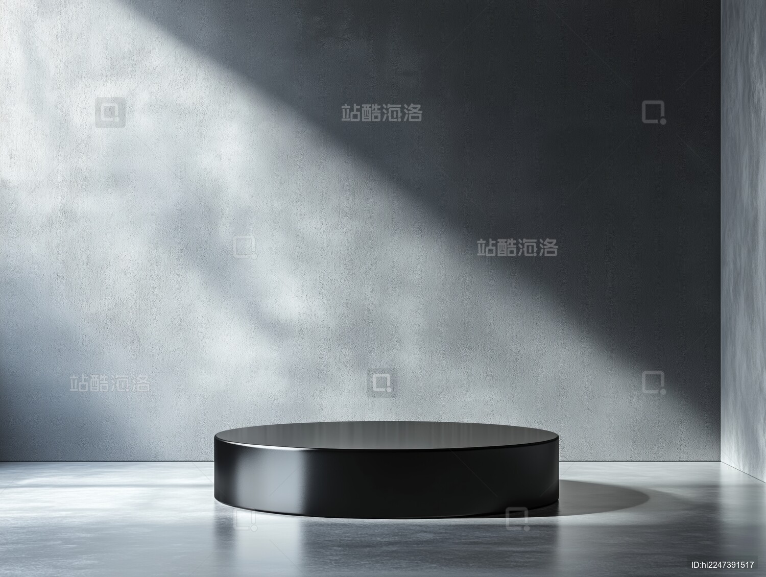 唯美梦幻自然C4D立体三维电商产品展示台