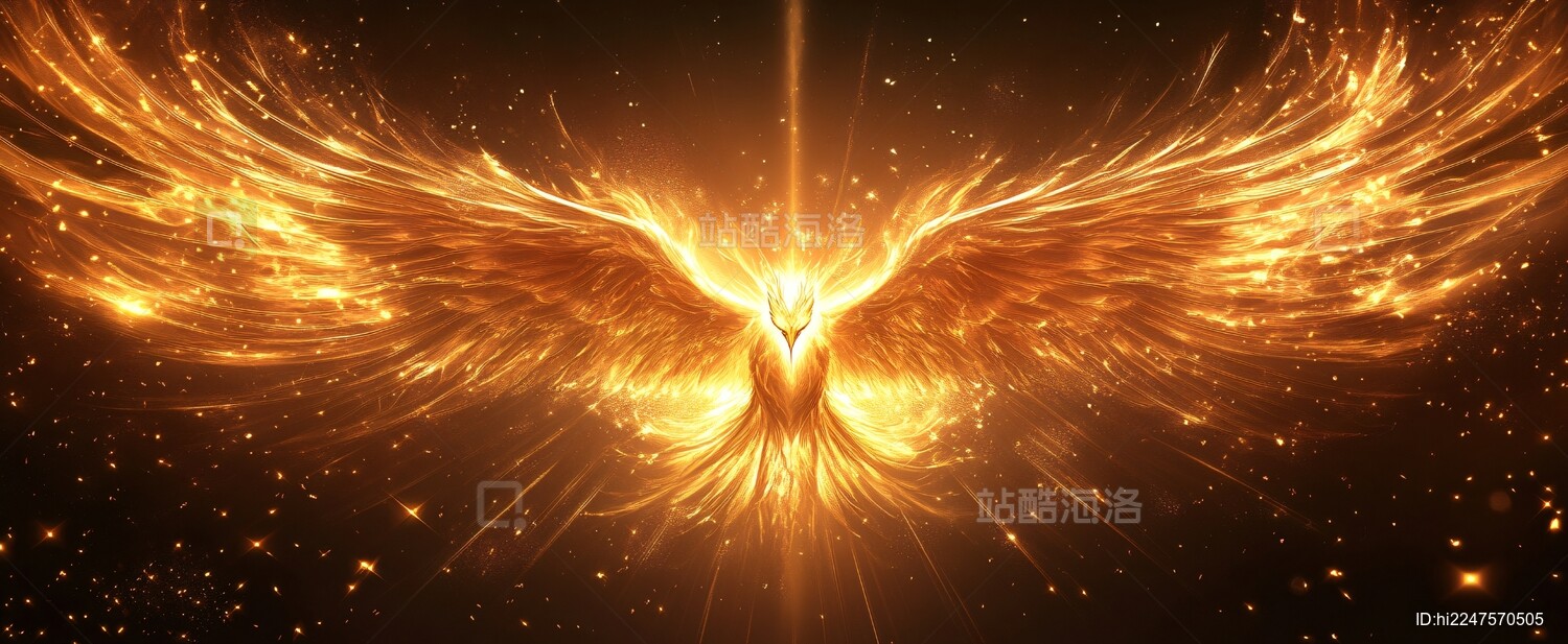 金色翅膀舞美设计背景